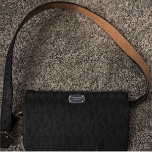 Michael Kors Black fanny pack belt